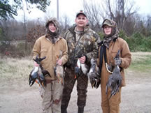 Dad With Boys Duck hunt